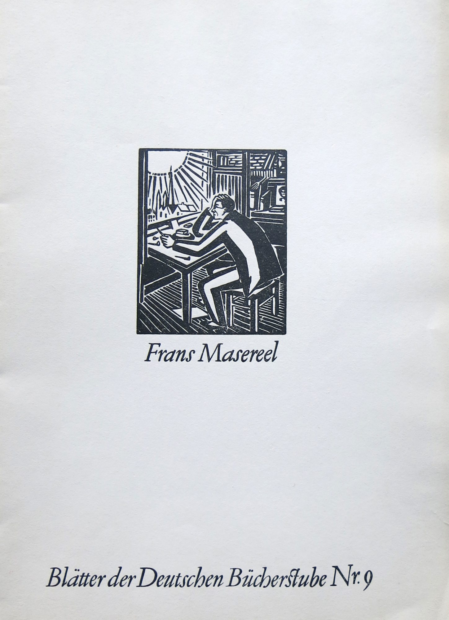 Pommerranz-Liedtke  (Gerhardt). Frans Masereel — Januar 1960 — Masereels Erinnerungen an China