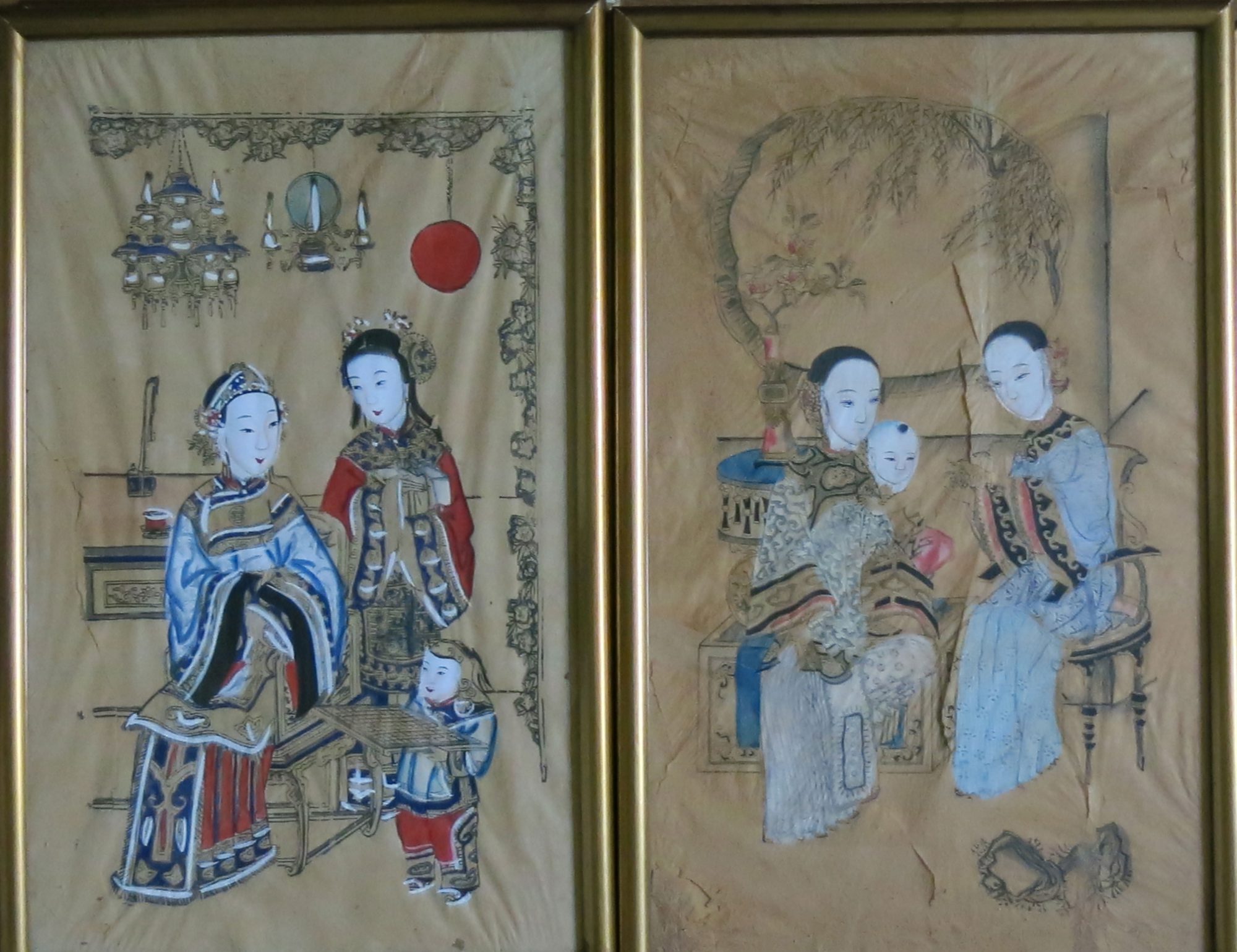 Nianhua 年画. 套色版印笔绘.